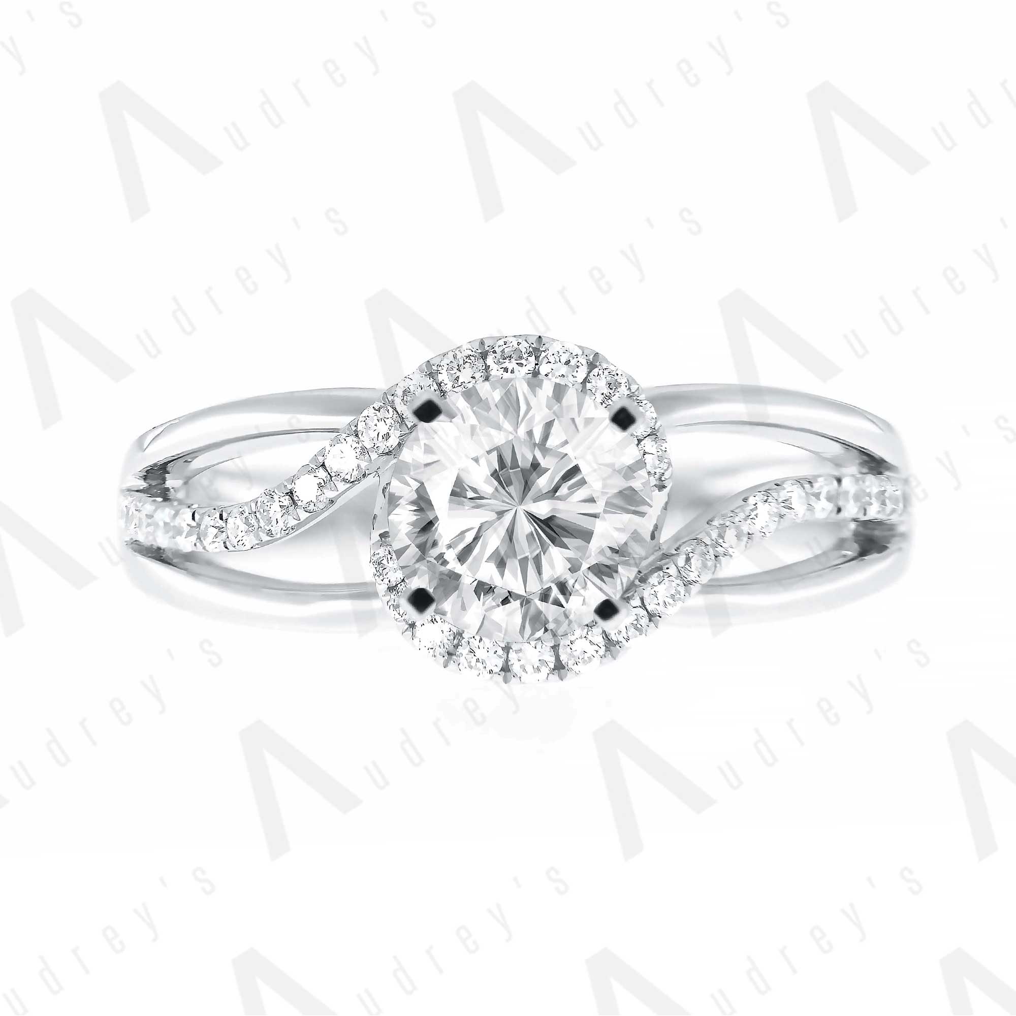White Gold Solitaire Diamond Engagement Ring