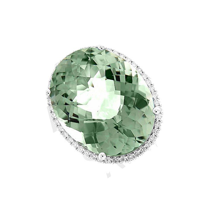 Amethyst Diamond Statement Ring