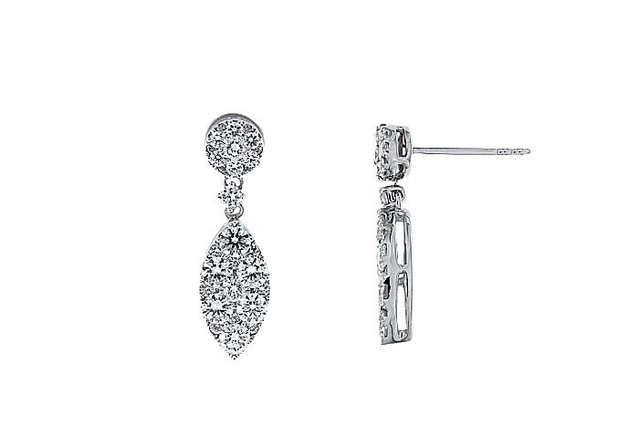 Pave Diamond Fashion Earring