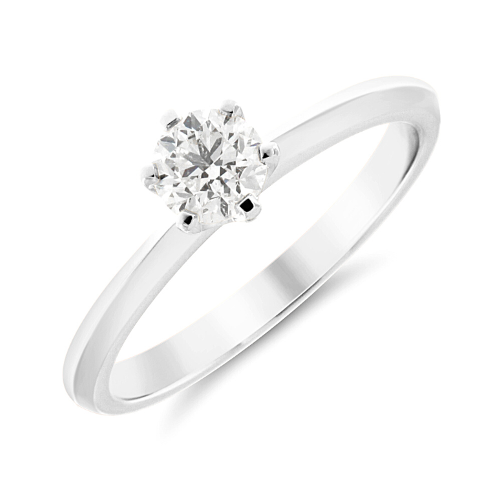 White Gold 18K LINDA Solitaire Diamond Engagement Ring