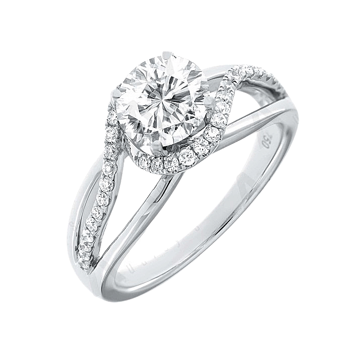 White Gold Solitaire Diamond Engagement Ring