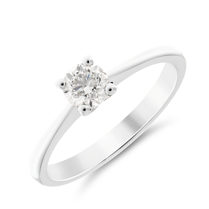 Solitaire White Gold Diamond Engagement Ring